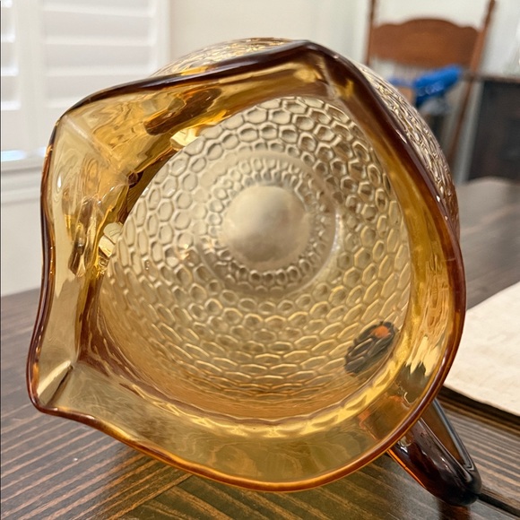 Amber Owl Glass Vase/Pitcher - Picture 6 of 6